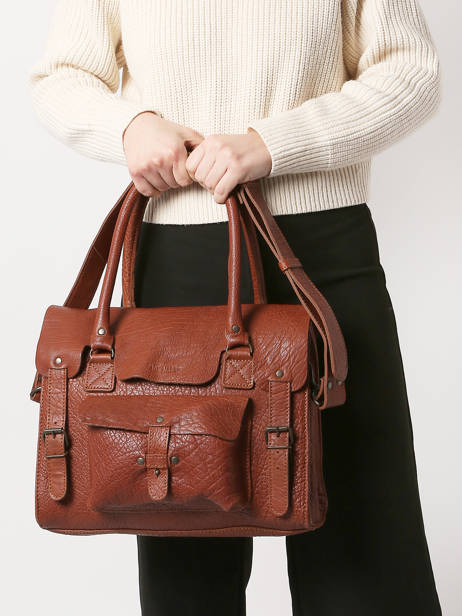 Sac Lerive Gauche M  Cuir Paul marius Marron vintage M vue secondaire 1